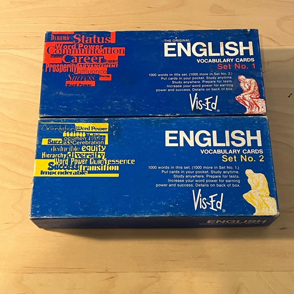 English Vocabulary Cards